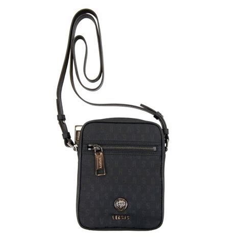 versus versace messenger bag|More.